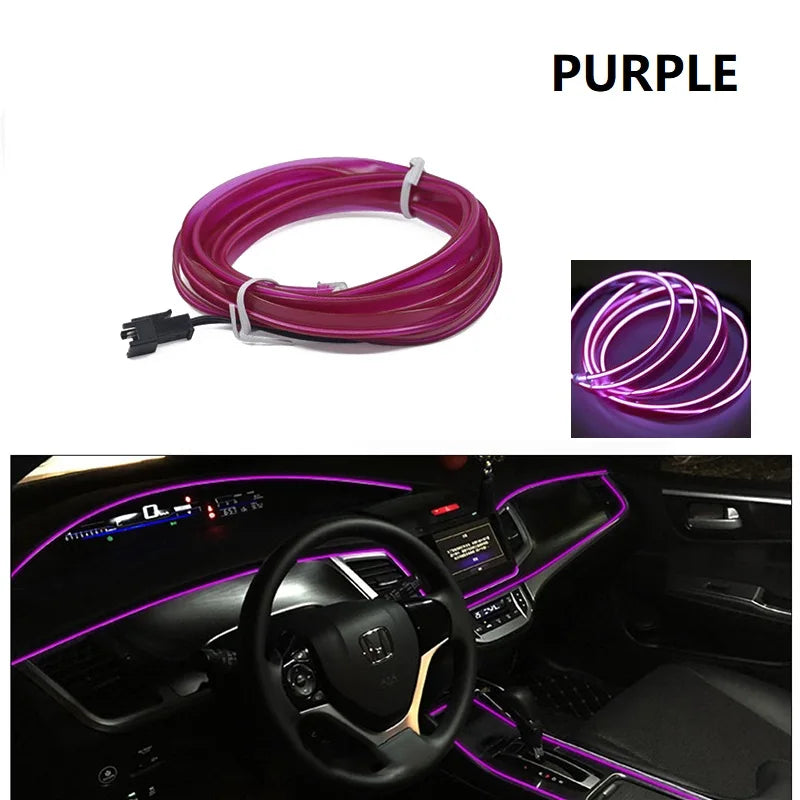 🚗 Neon Ambient LED do Samochodu – Elastyczna Taśma Świetlna Premium
