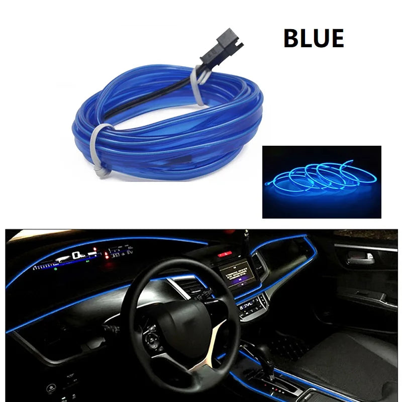 🚗 Neon Ambient LED do Samochodu – Elastyczna Taśma Świetlna Premium