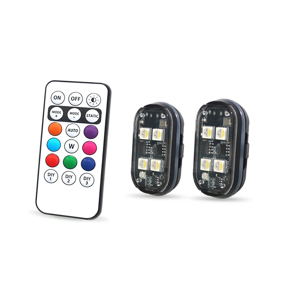 🌈 RGB LED Car Light – 16 Kolorów, Pilot i Efekt Luksusowego Wnętrza