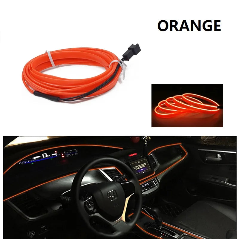 🚗 Neon Ambient LED do Samochodu – Elastyczna Taśma Świetlna Premium