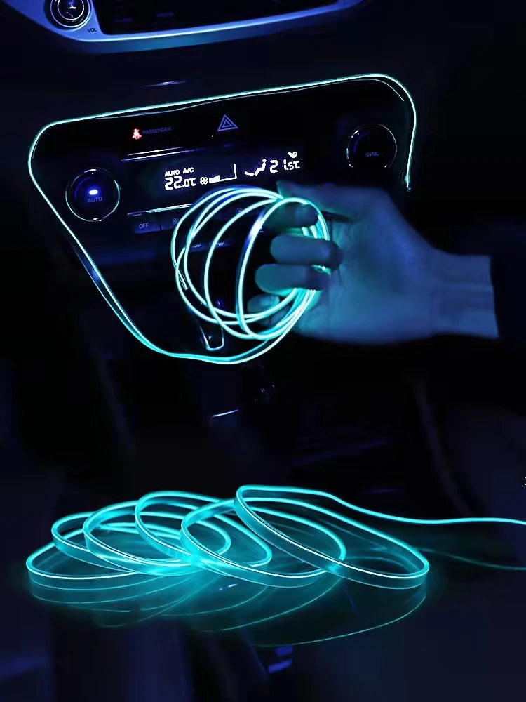 🚗 Neon Ambient LED do Samochodu – Elastyczna Taśma Świetlna Premium