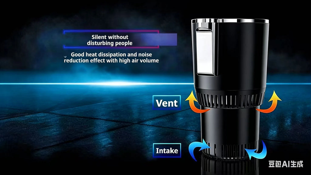 Car Intelligent Quick Cooling Cup Dual Use Rapid Freezer Holder Mini Fridge Heating And Cooling Cup for Hot And Cold Beverages