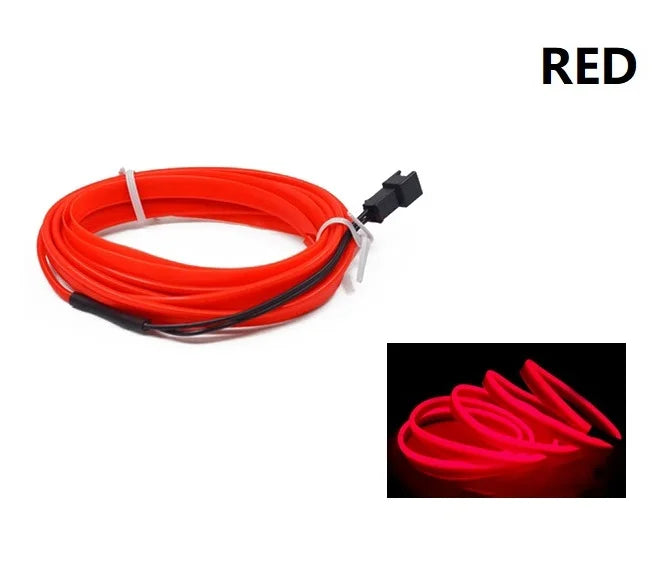 🚗 Neon Ambient LED do Samochodu – Elastyczna Taśma Świetlna Premium