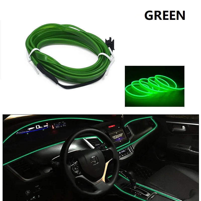 🚗 Neon Ambient LED do Samochodu – Elastyczna Taśma Świetlna Premium