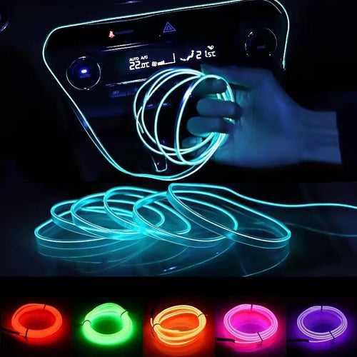 🚗 Neon Ambient LED do Samochodu – Elastyczna Taśma Świetlna Premium