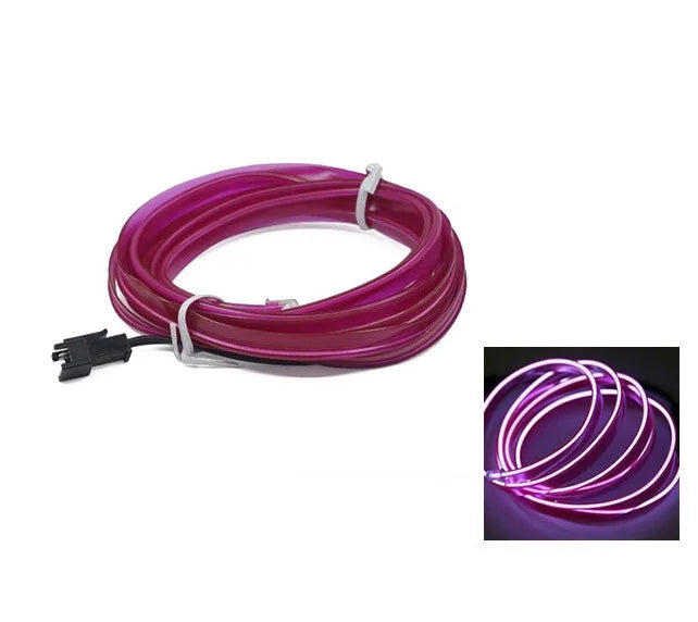🚗 Neon Ambient LED do Samochodu – Elastyczna Taśma Świetlna Premium
